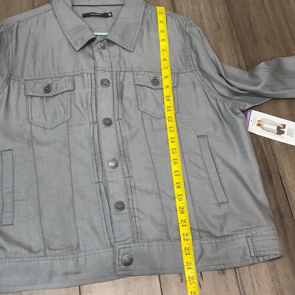 Tahari TC18-1509S Shacket Charcoal XXL - Picture 11 of 11